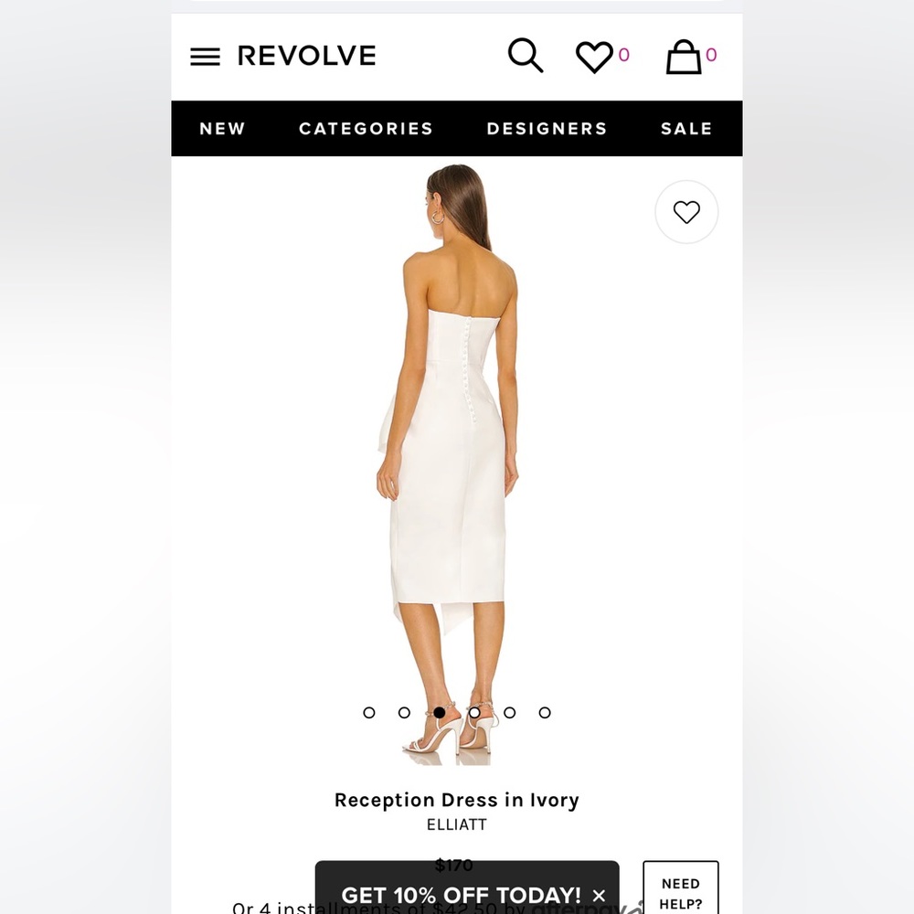 Reception dress from Revolve